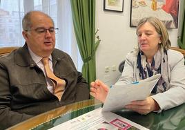 El alcalde y la directora de la UPZ en la presentación