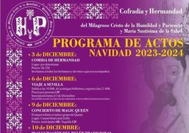 La Cofradía de la Humildad y Paciencia celebrará distintas actividades esta Navidad