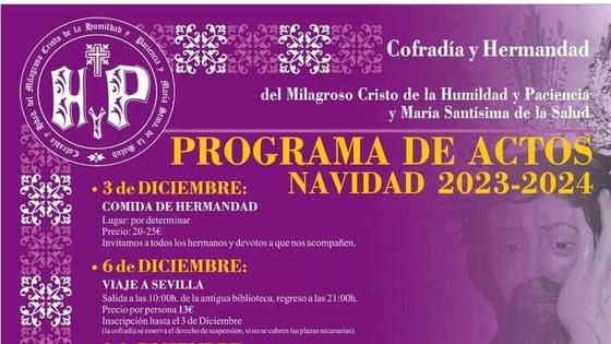 La Cofradía de la Humildad y Paciencia celebrará distintas actividades esta Navidad