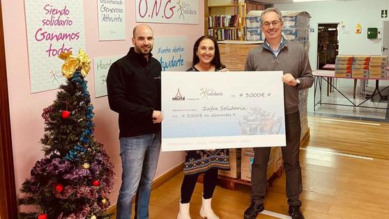Deutz Spain dona a Zafra Solidaria tres mil euros para la compra de alimentos