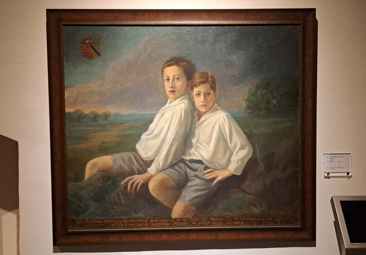 La pintura qye ha sido donada por la asociación al Museo de Santa Clara