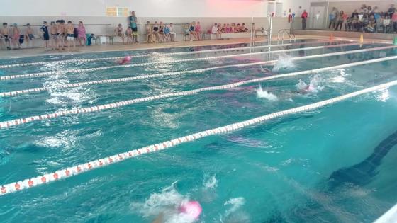 Unos 50 niños participaron en la actividad 'Nada mejor que nadar'