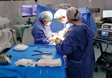 Profesionales sanitarios durante una operación