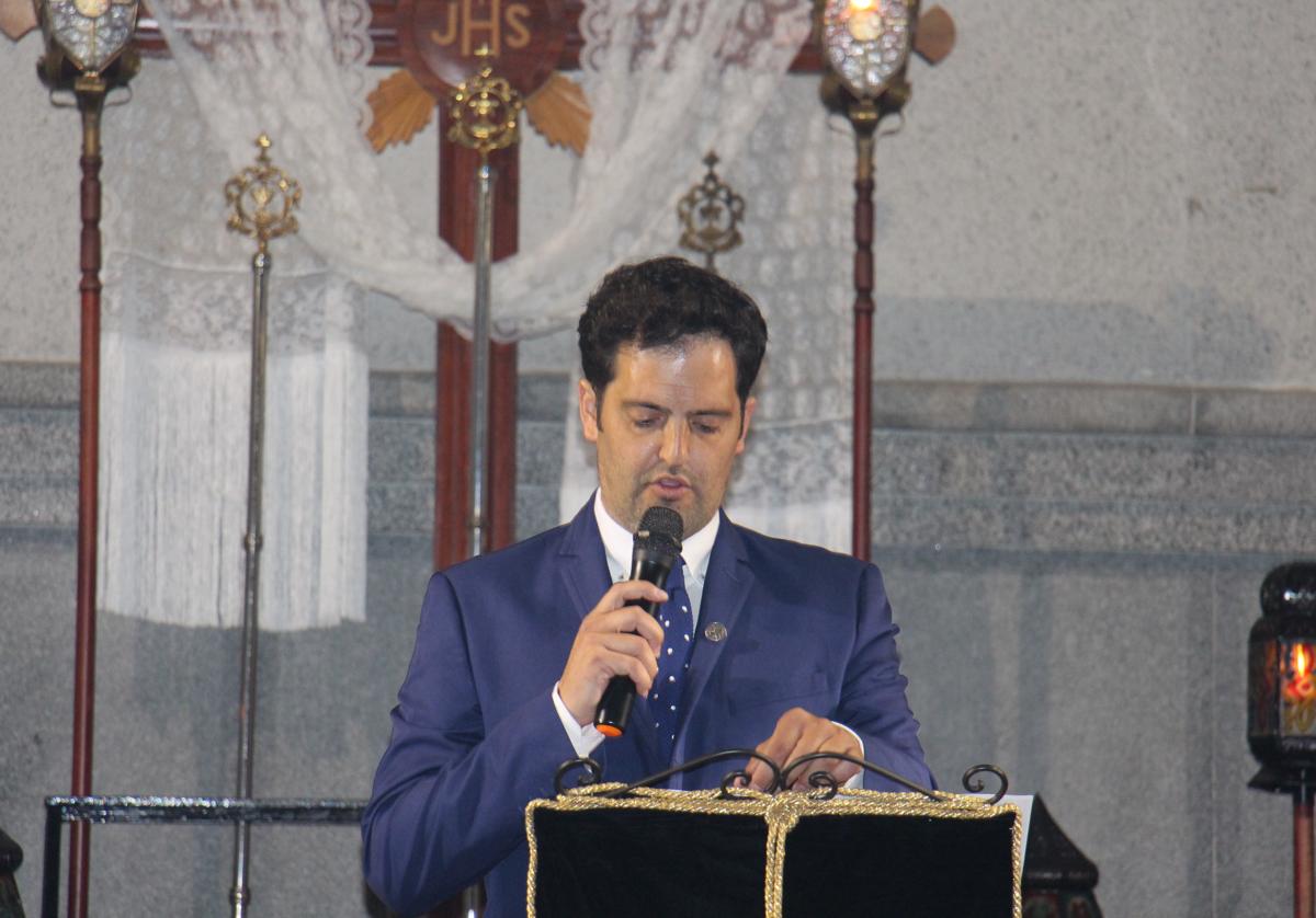 Antonio Suárez Murillo durante la presentación de Andrés Malpica en este pregón en 2021