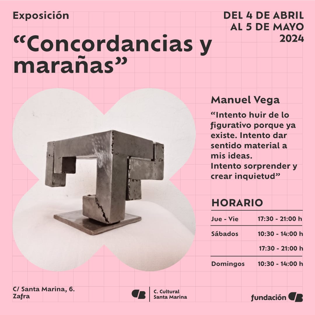 El artista Manuel Vega expondrá en Santa Marina 'Concordancias y marañas'