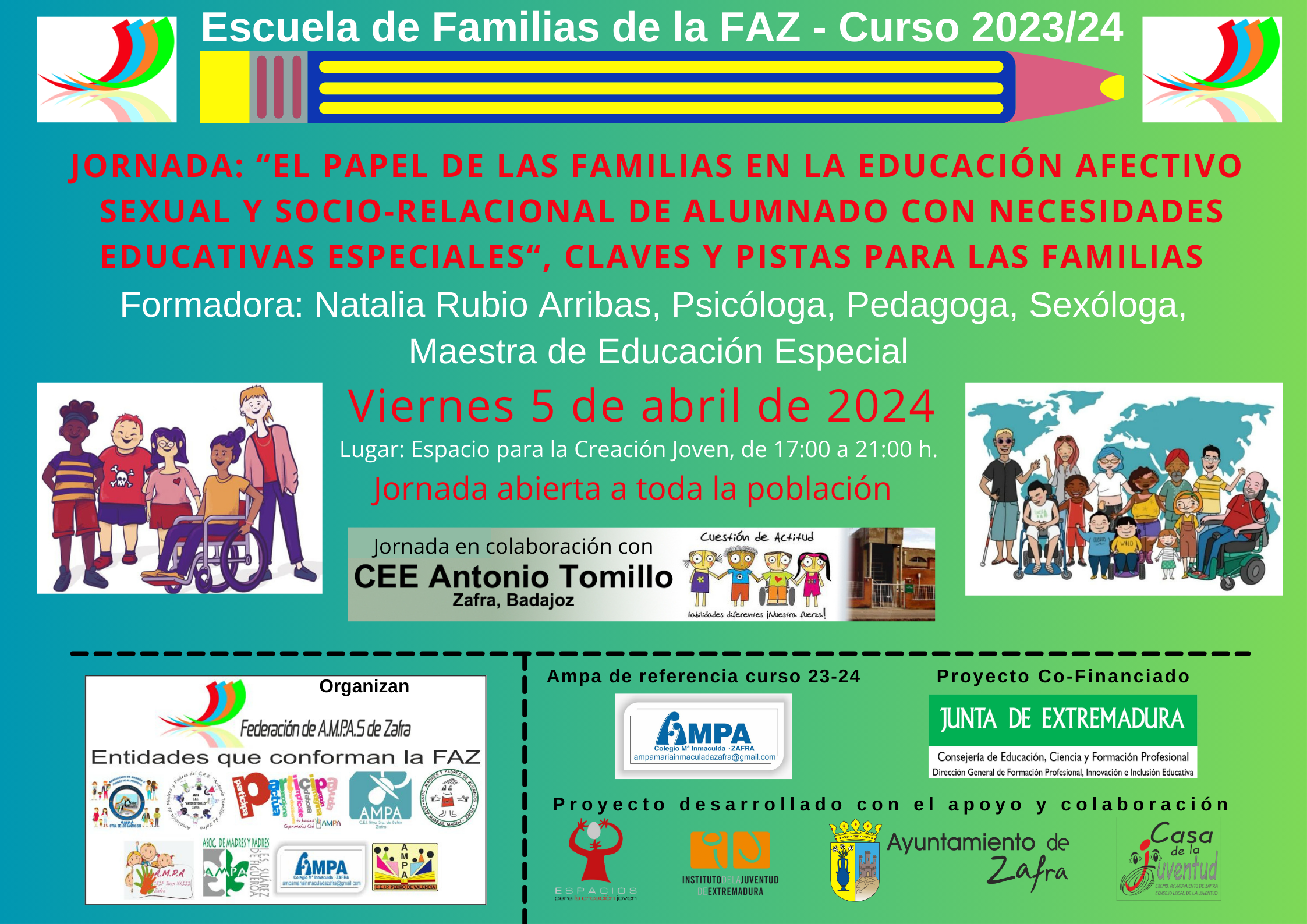 Cartel de unas de lla sesión programadas para el viernes