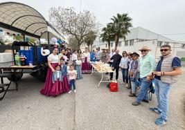 Uno de lso grupos preparadaos para realizar el Camino hasta la ermita