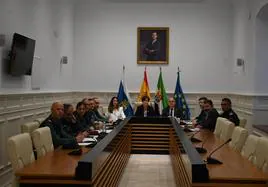 Junta Local de Seguridad en la que se ha firmado el convenio