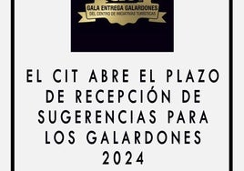 El CIT recoge las sugerencias para sus galardones 2024