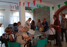 Algunos e los participantes en el taller