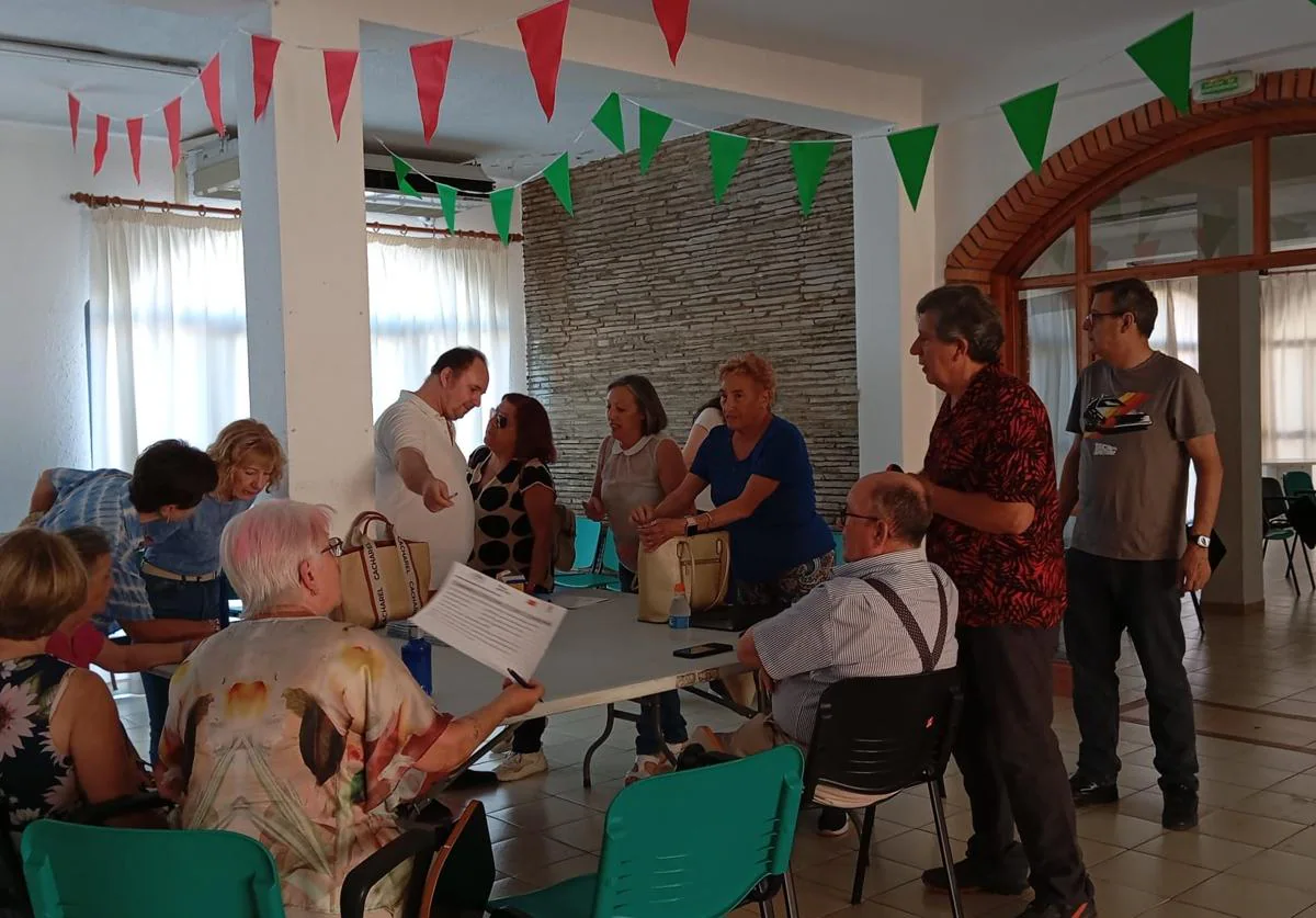 Algunos e los participantes en el taller