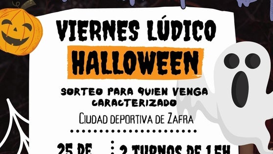 El primer Viernes Lúdico-Deportivo se celebrará con temática de Halloween