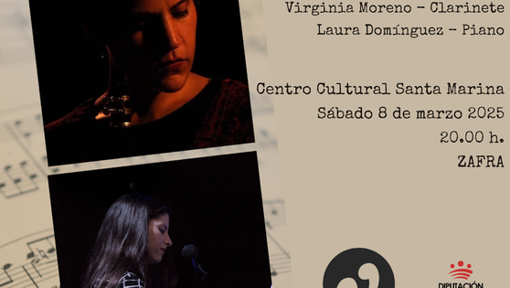 Juventudes Musicales conmemora el 8M con un recital de Galimatías Dúo de clarinete y piano