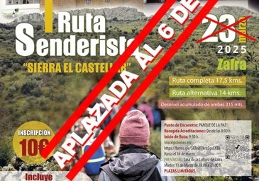 Cartel de la ruta