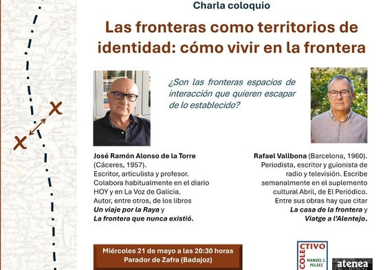 J.R. Alonso de la Torre y Rafael Vallbona charlarán sobre las fronteras y su identidad