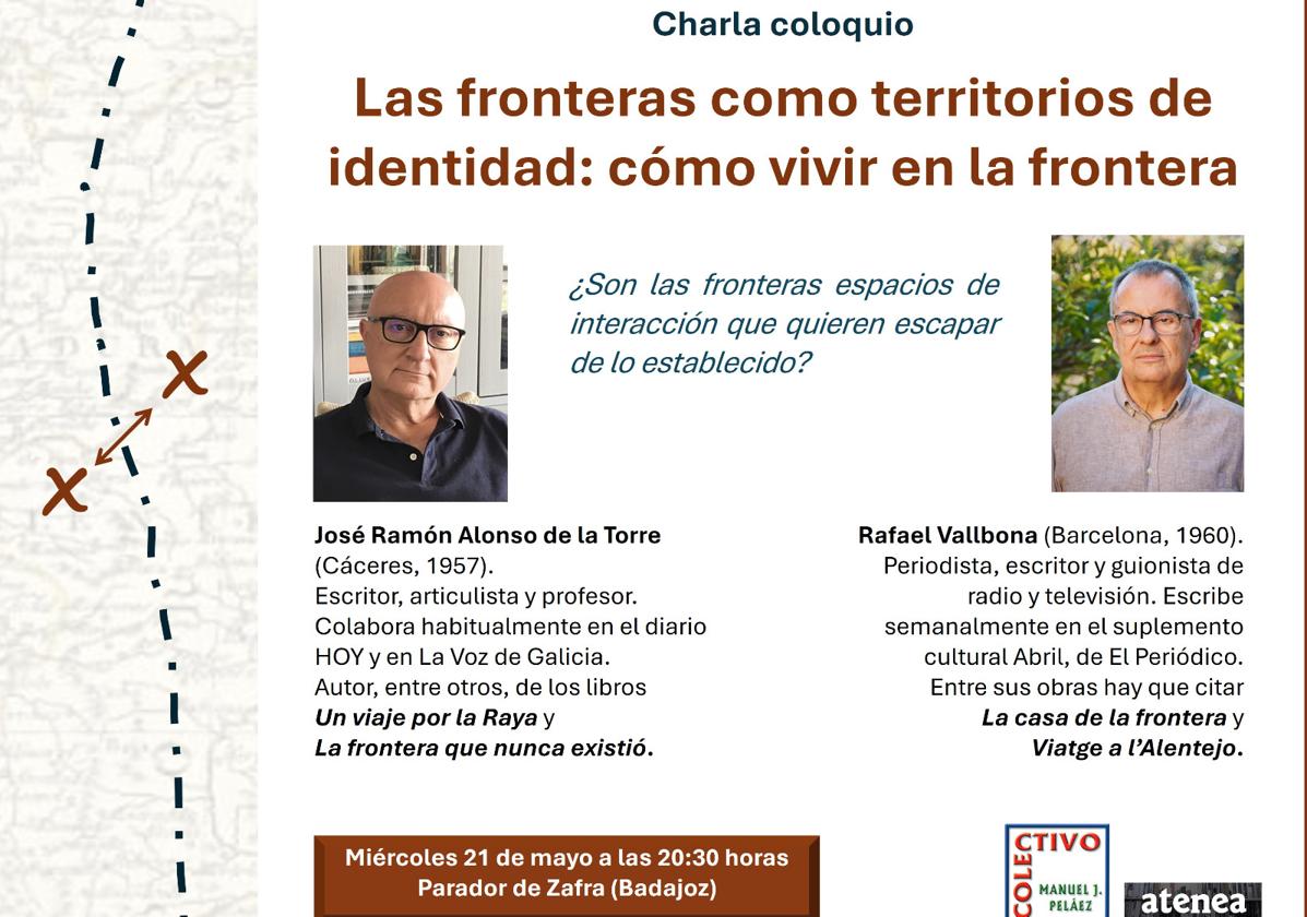 J.R. Alonso de la Torre y Rafael Vallbona charlarán sobre las fronteras y su identidad