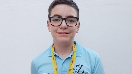 Manuel García Muñoz campeón alevín de los JUDEX de ajedrez promocionales