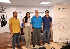 Los representantes de Plena Inclusión y del Ayuntamiento en la presentación