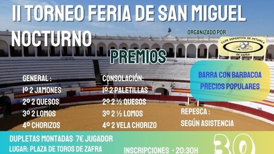 El Club de Petanca organiza el II Torneo Feria de San Miguel Nocturno