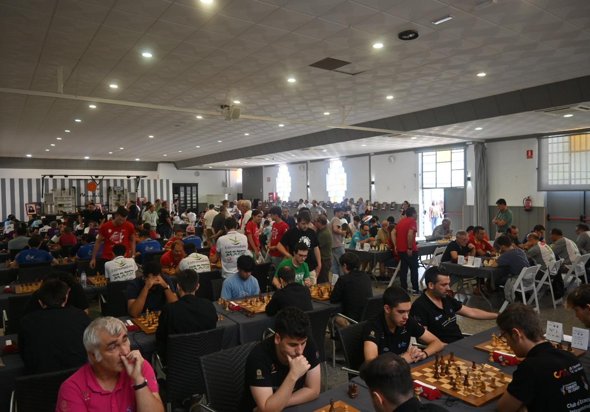 Los jugadores durante el camponato