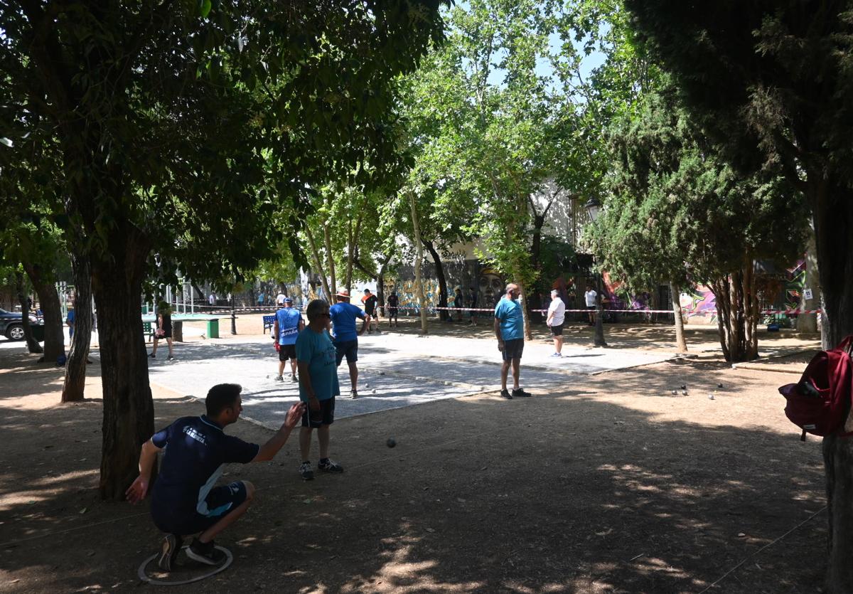 Algunos miembros del club durante un campeonato