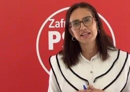 La portavoz del Grupo Municipal Socialista durante su intervención