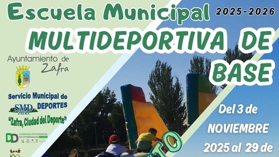 El -Servicio Municipal de Deportes abre las inscripciones para la Escuela Multideportiva de Base