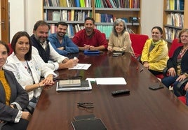 Los participantes en la reunión