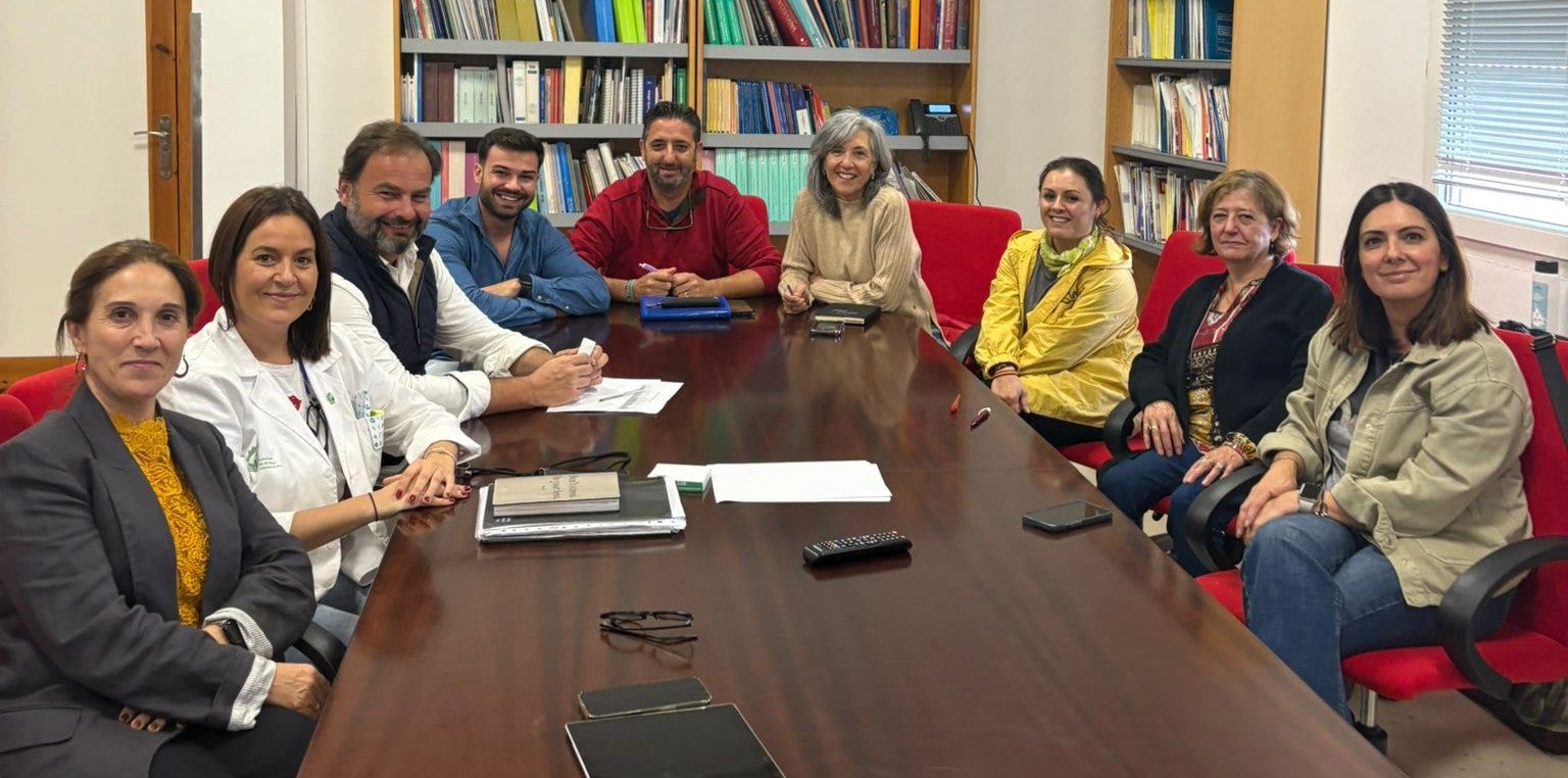 Los participantes en la reunión