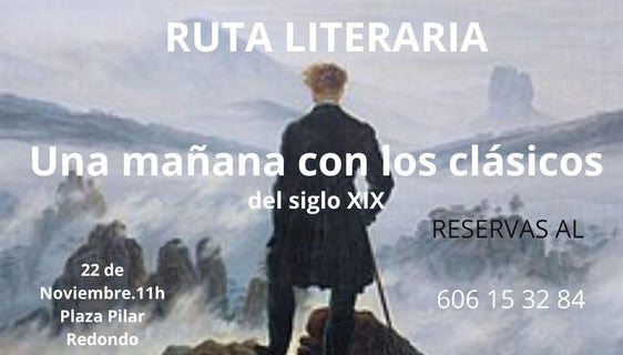 Romanticismo, misterio y teatro en una ruta literaria el sábado 22 de noviembre
