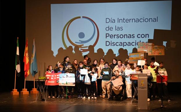 Algunos de los participantes del acto central
