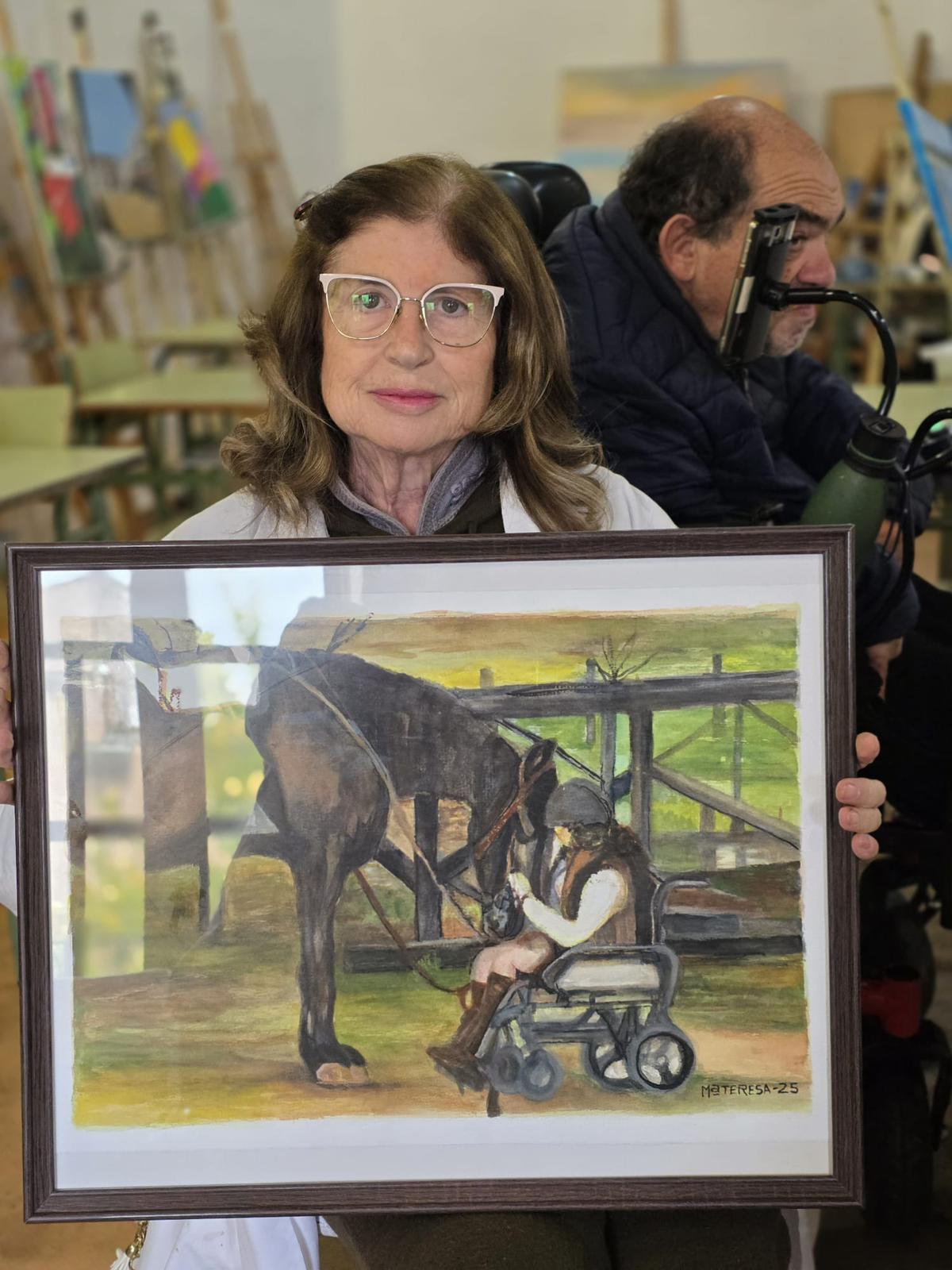 La pintora con el cuadro