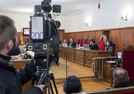 Un momento del juicio en la Audiencia Provincial de Badajoz
