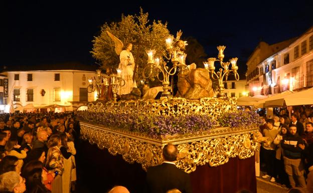 La Oración a su paso por la Plaza Grande