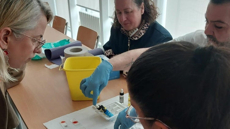 Taller de salud en el centro