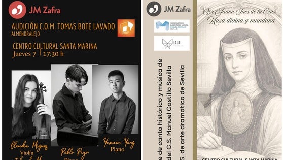 Carteles de ambas actuaciones