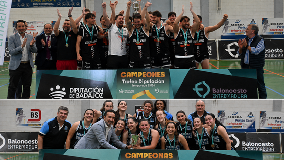El baloncesto pacense masculino y femenino triunfa en el Trofeo Diputación de Badajoz