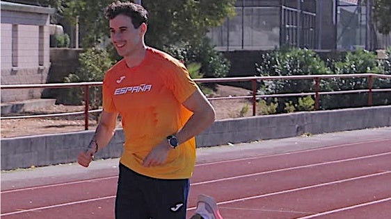 David Barrosos en uno de sus entrenamientos