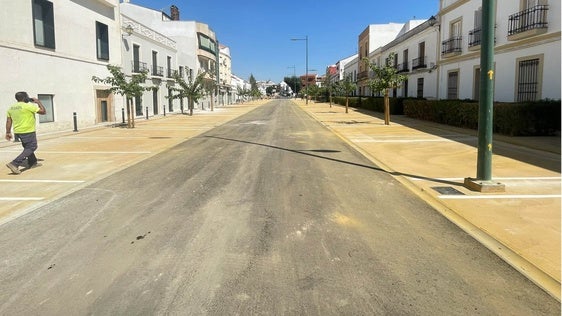 Aspecto de la calle Ancha tras las obras