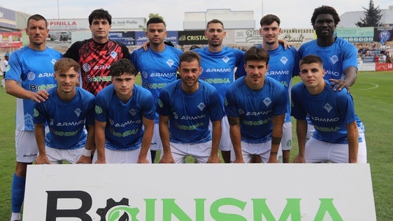 Once inicial del Zafra en el partido ante el Llerenense