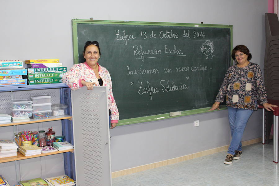 Refuerzo escolar en Zafra Solidaria 