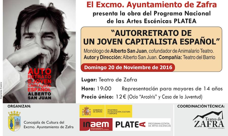 Alberto San Juan representa Autorretrato de un Joven Capitalista Español