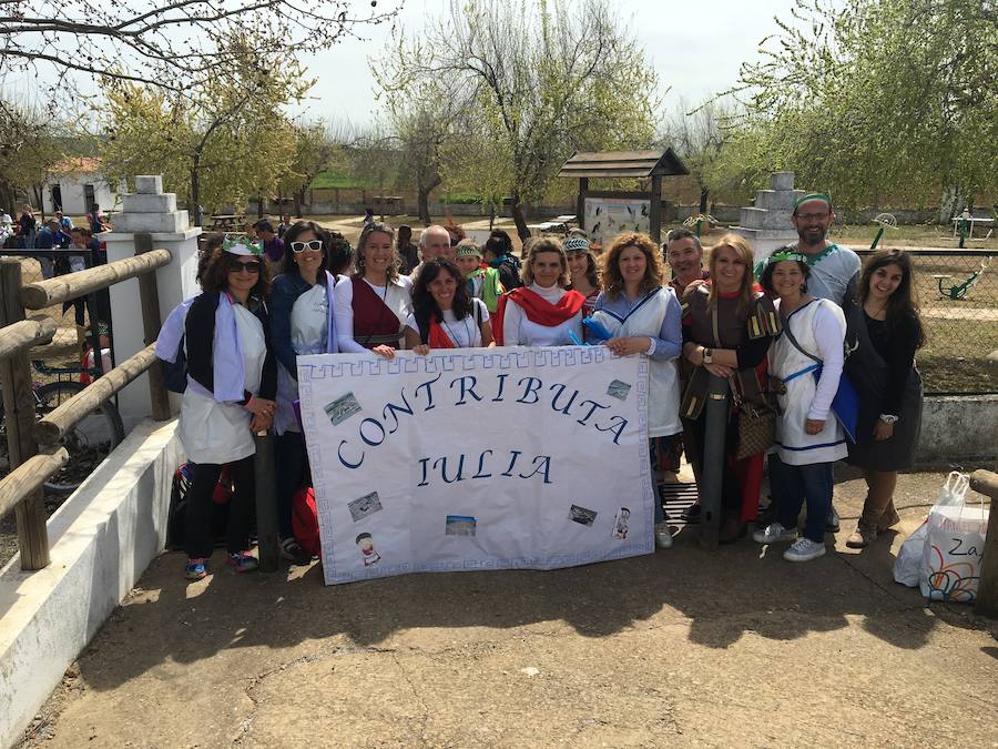 Alumnos zafrenses en la Convivencia Romana en Contributa Iulia