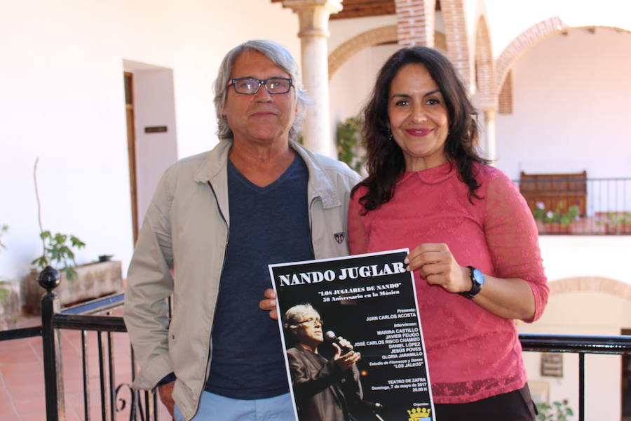 Nando Juglar actuará en Zafra por sus 50 años en la música