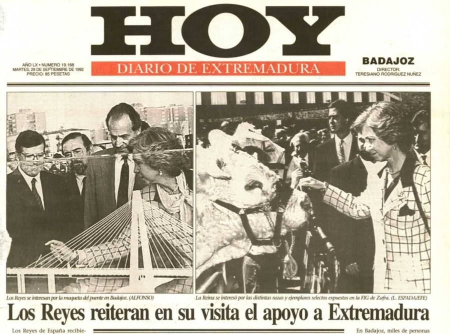 Inauguración de los Reyes en 1992 