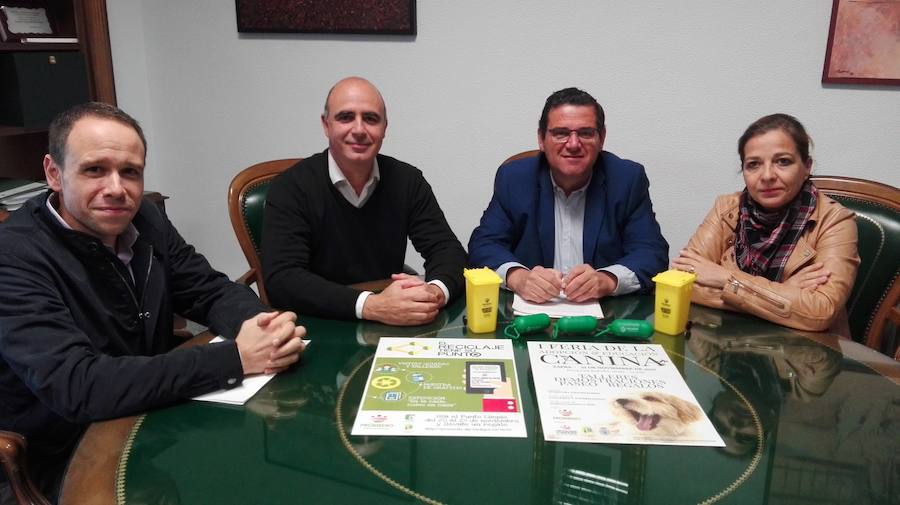 Jimenez, Contreras, Díaz y Peña en la rueda de prensa 