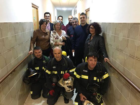 Plena inclusión Zafra realiza con éxito un simulacro de evacuación y rescate
