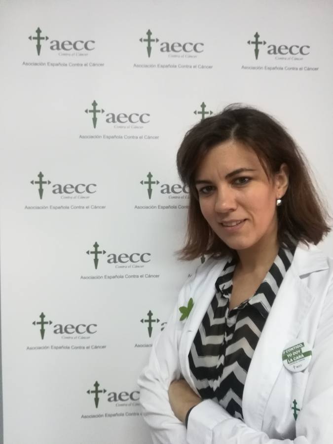 Ana Fernández en la sede de Zafra 