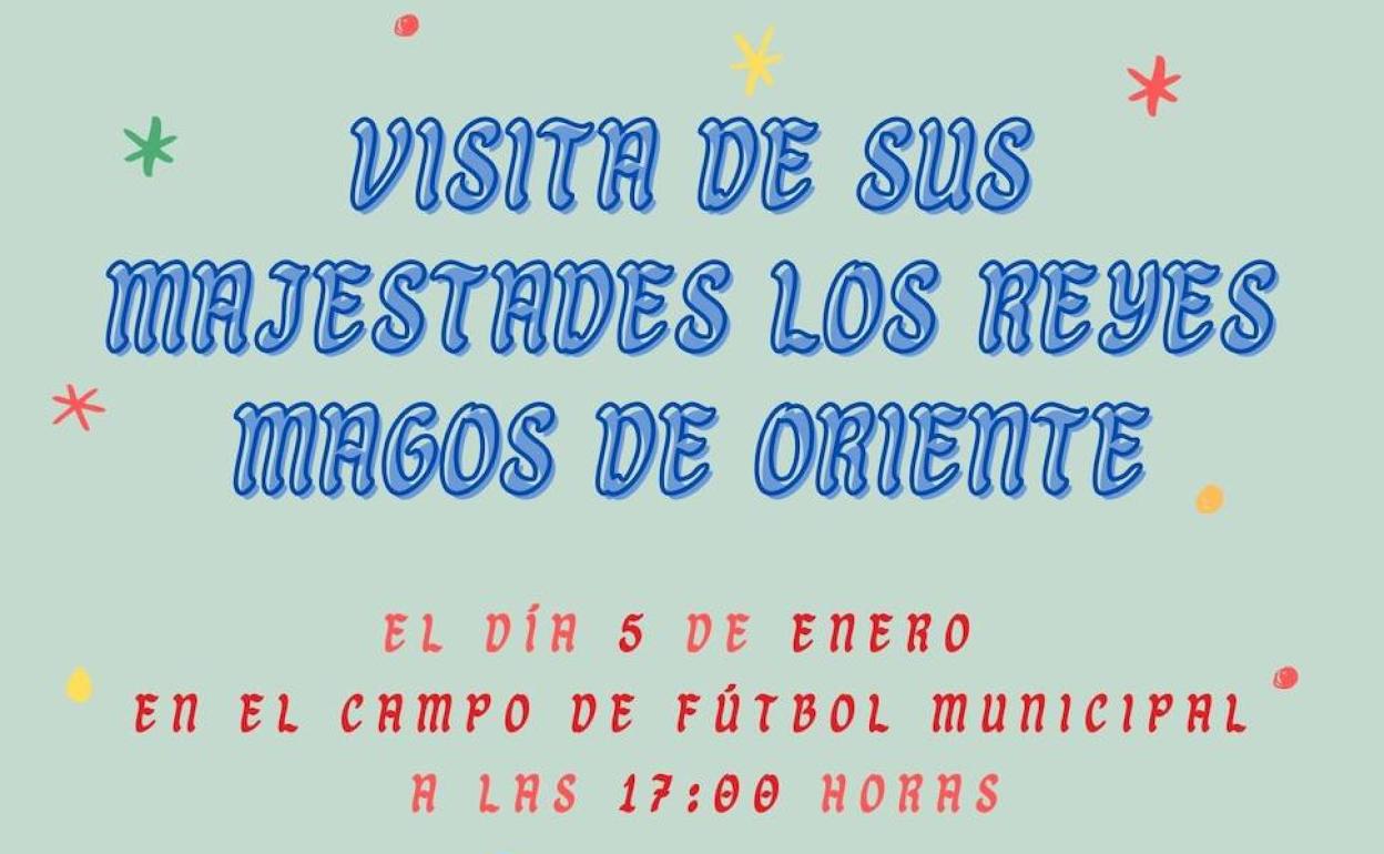 Los Reyes Magos llegarán hoy al campo de fútbol municipal 'Eusebio Mata'
