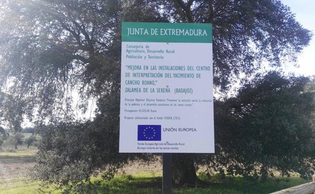 Cartel de las obras actuales